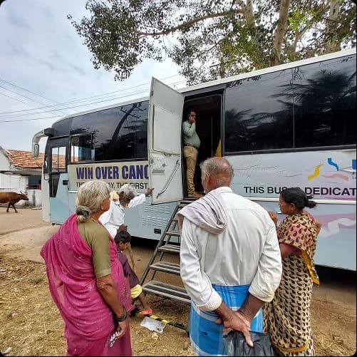 Screening conducted at a rural outreach site